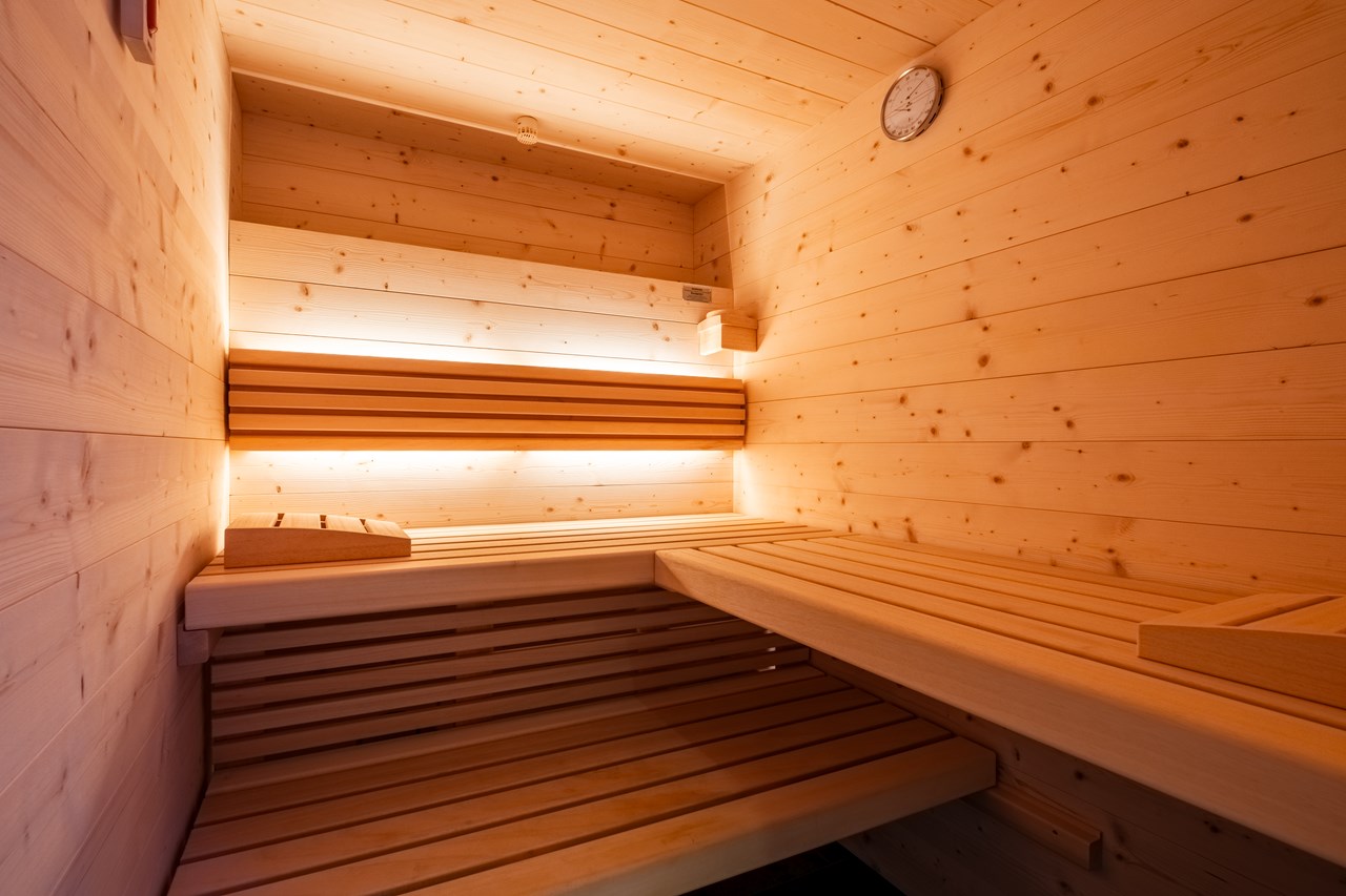 Chalets Sissi Hütten im Detail Sauna