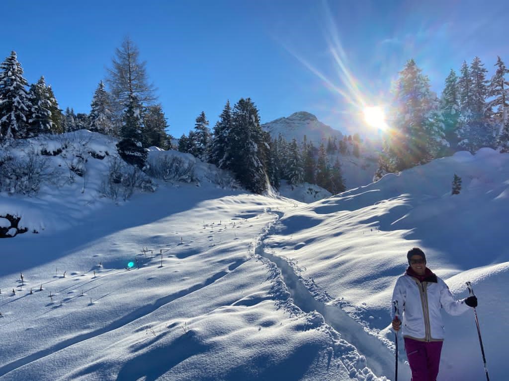Aadla Walser-Chalets am Arlberg Ausflugsziele Schneeschuhwandern