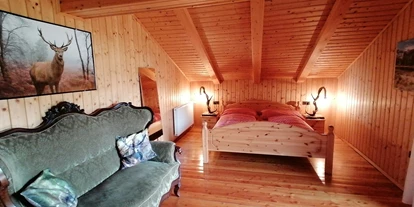 Hüttendorf - Chaletgröße: 8 - 10 Personen - Almhaus Kärnten Hirschzimmer mit Balkon - Almhaus Kärnten