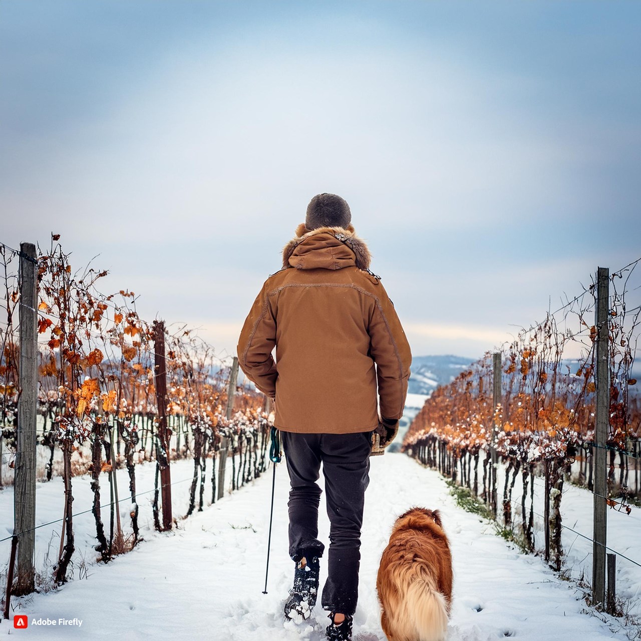 Am Wildbachberg Ausflugsziele Winterwandern in den Weinbergen