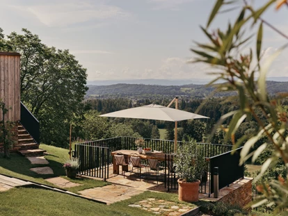 Hüttendorf - St. Oswald (Eberstein) - Garten mit Terrassen und Ausblick - Am Wildbachberg