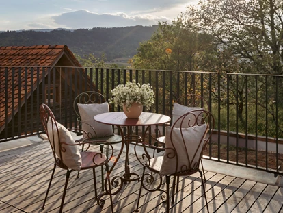 Hüttendorf - St. Oswald (Eberstein) - Private Terrasse mit Ausblick  - Am Wildbachberg