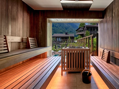 Hüttendorf - Hot Tub: beim Chalet - Saunaworld - AMONTI Chalets *****