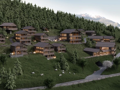Hüttendorf - Hot Tub: beim Chalet - AMONTI Chalets *****
