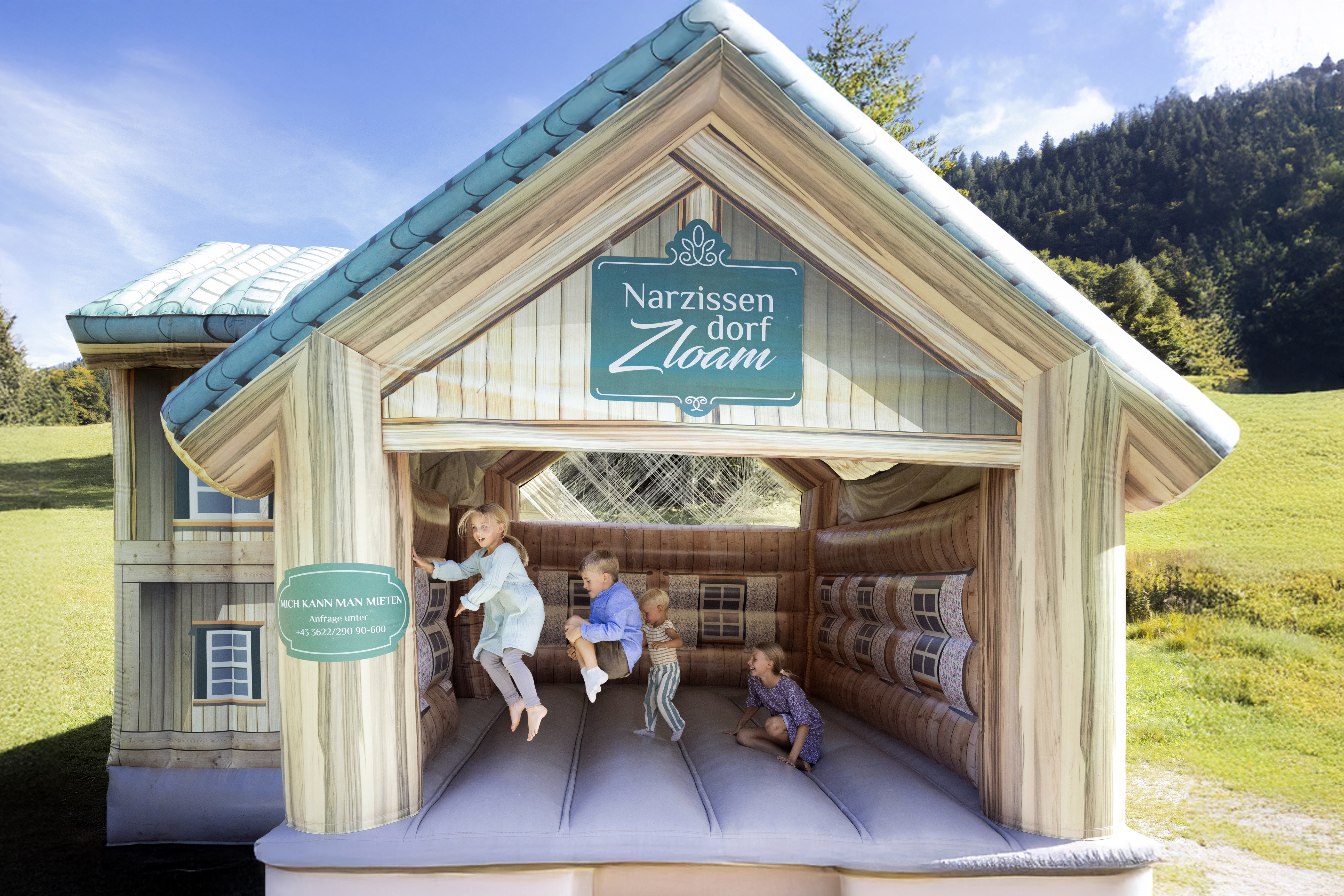 Chalet: Hupfburg am Erlebnisspieplatz im Narzissendorf Zloam - Narzissendorf Zloam - Grundlsee - Außen