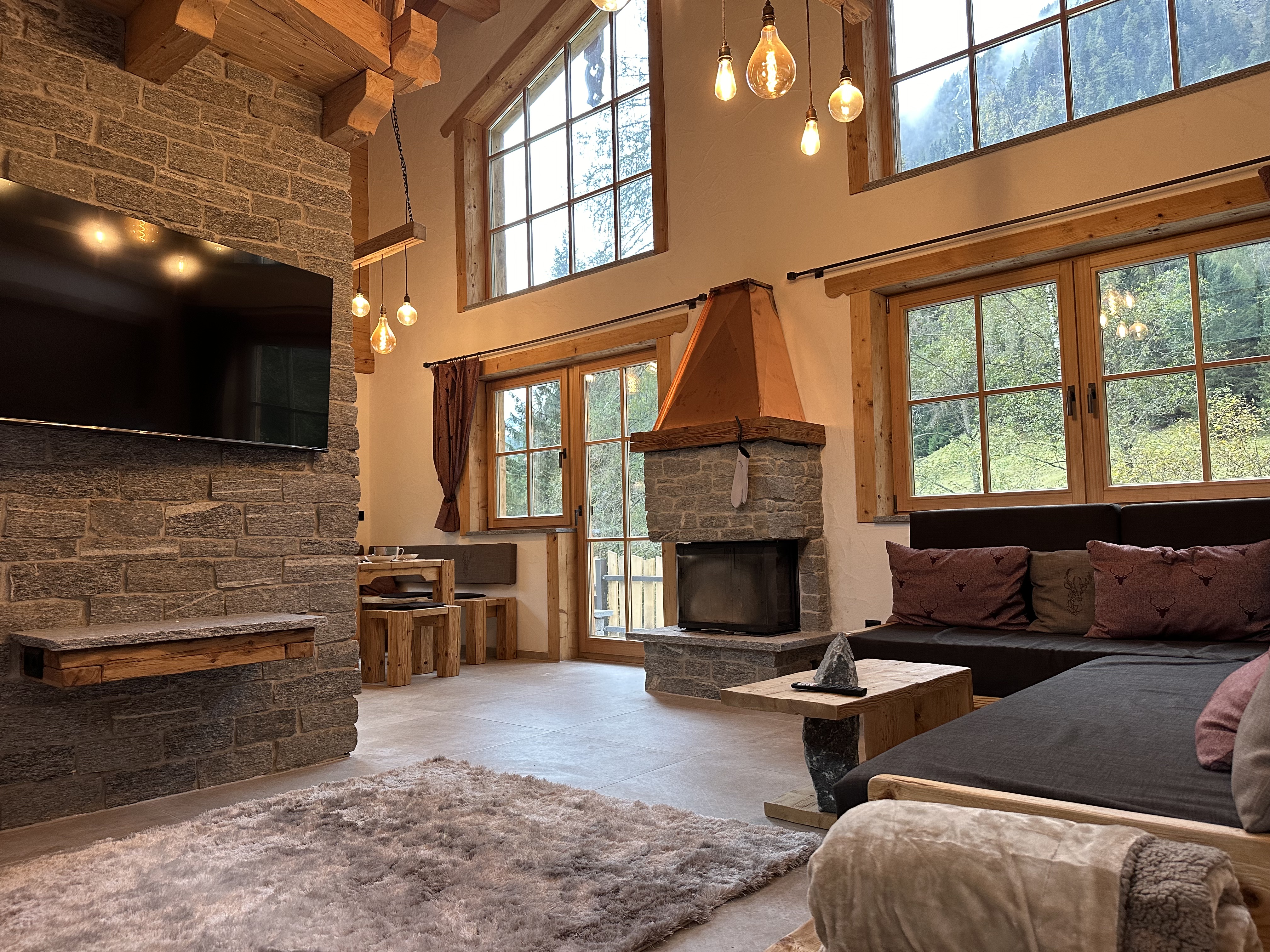 Chalet: Chalet am Bachl 2 mit heimeligem offenen Kamin - Chalets Eggerfeld - Innen