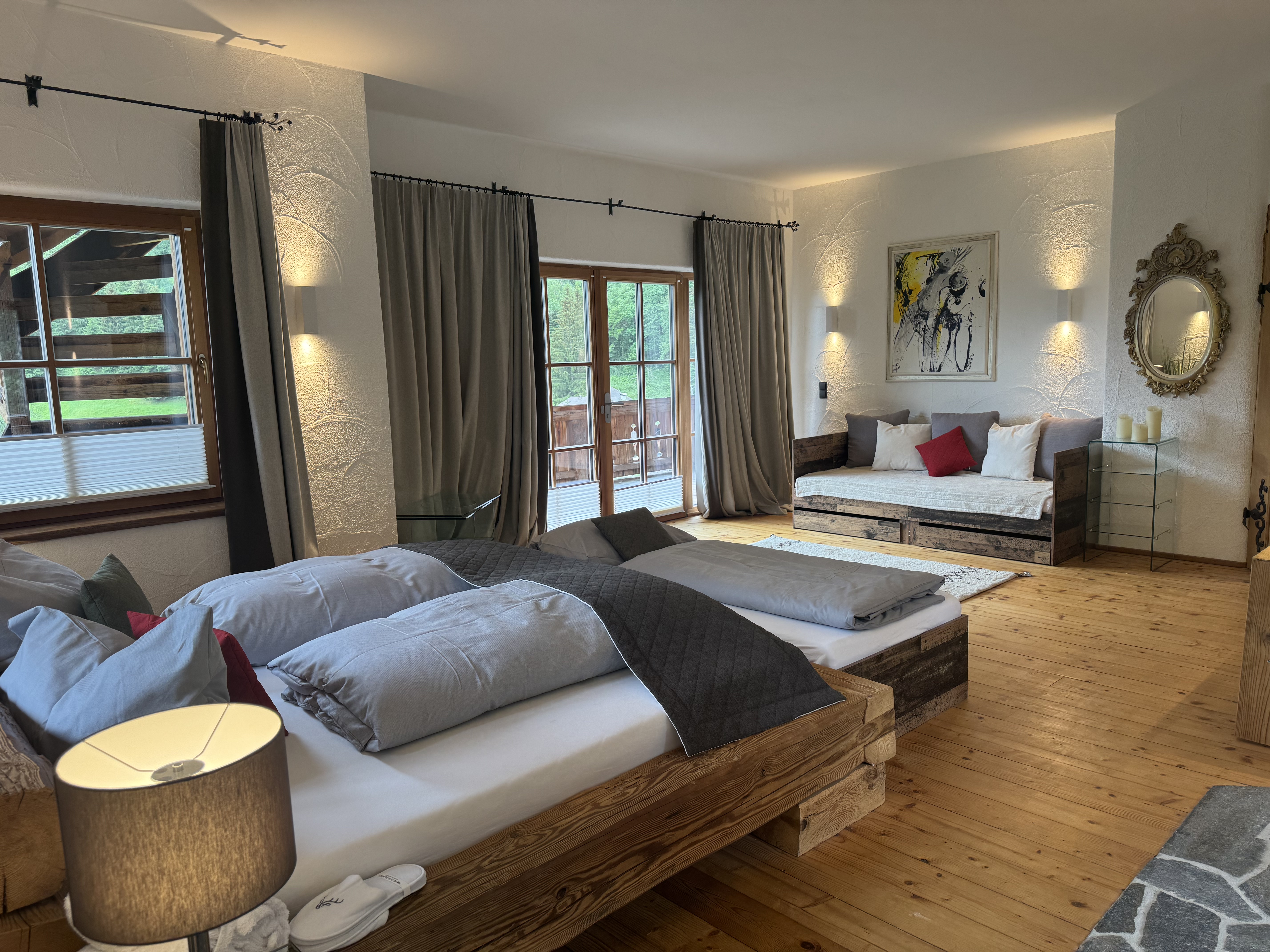 Chalet: Schlafzimmer Pfauensuite - Chalets Eggerfeld